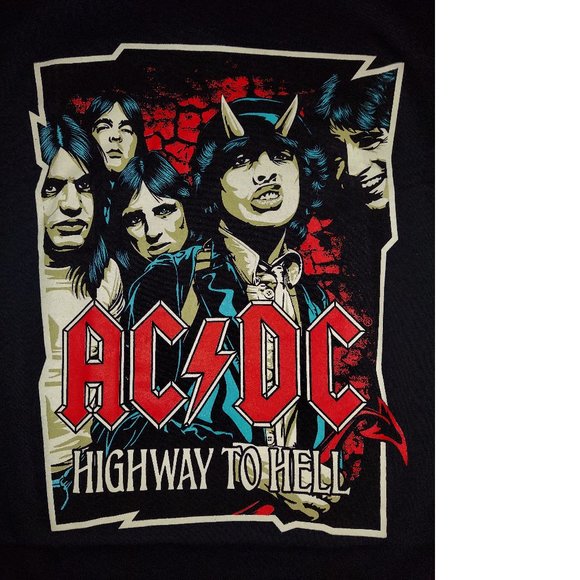 AC/DC Highway to Hell metal rock Official Plus Size T-Shirt 2X NWT - Picture 2 of 2